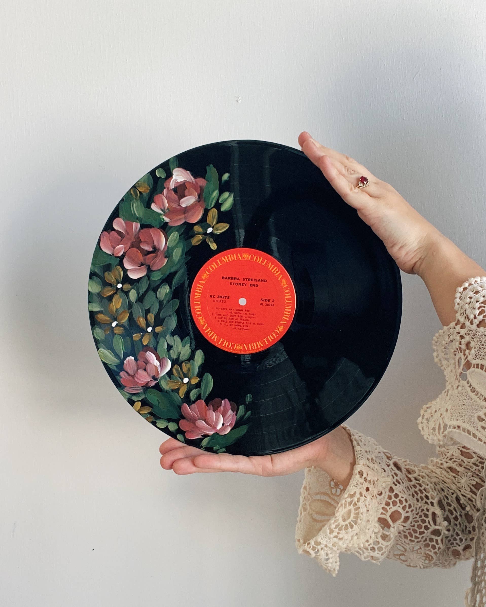 Tessa Jane Media – Großhandel Tischdeko – Handbemalte Schallplatten2