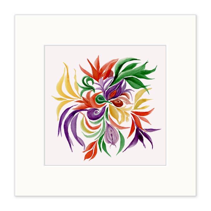 Peaking Parrots Watercolor Print for wholesale by Sam and George Design