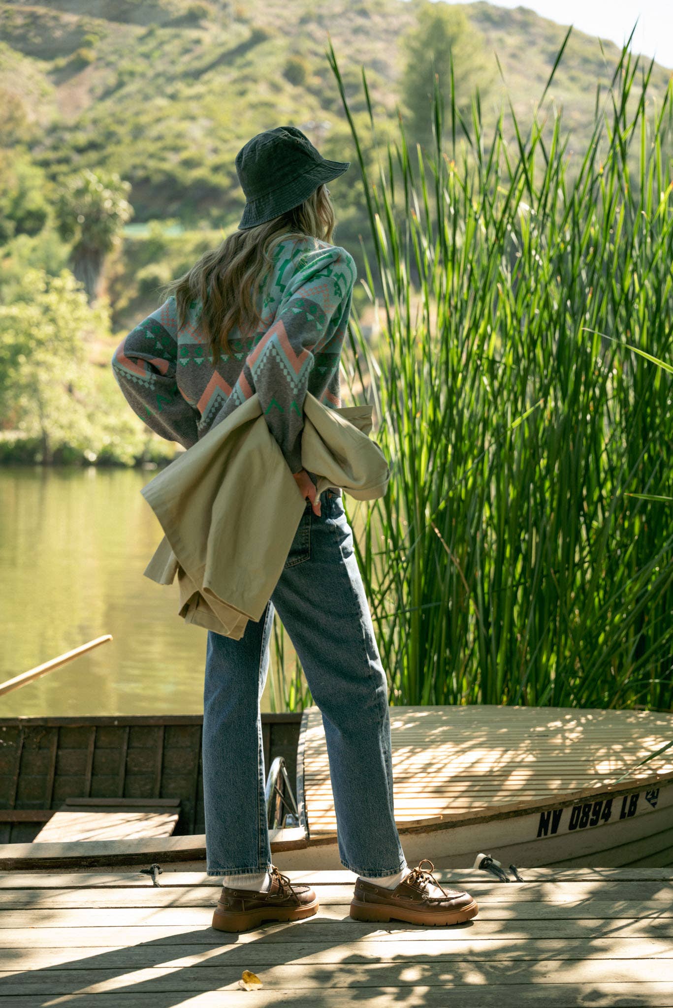 Burgundy Multi GEOMETRIC KNIT MOCK NECK HALF ZIP PULLOVER SWEATER MSW10885 for wholesale on Faire28