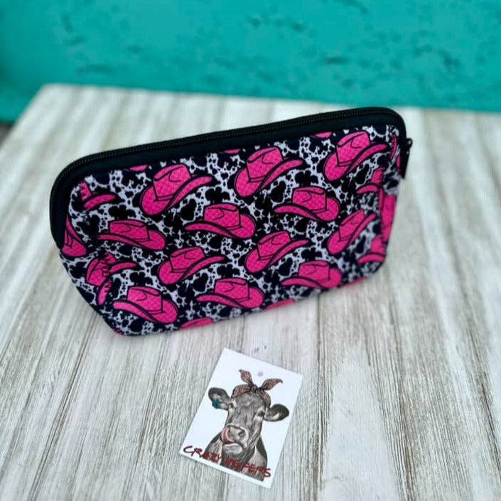 Crazy Heifers Wholesale – Großhandel Schmink-/Kosmetiktasche – Neopren-Make-up-Taschen-Western4