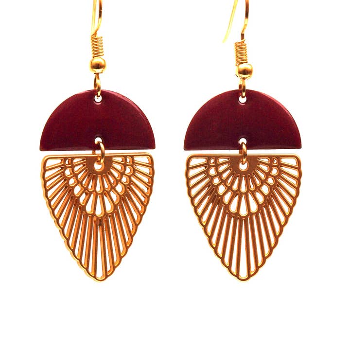 Boucles d'oreilles Art Déco LIVIA pour la vente par "By Nat M."