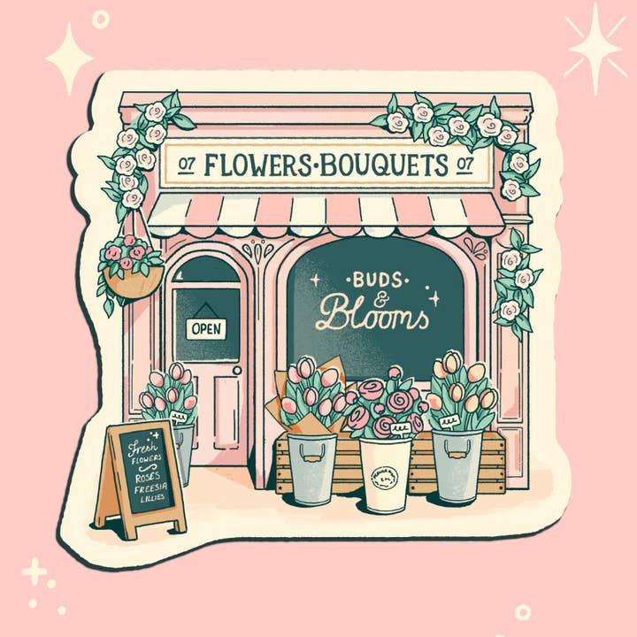 Eve Anderson Draws - Wholesale Sticker - Flower Shop Sticker0