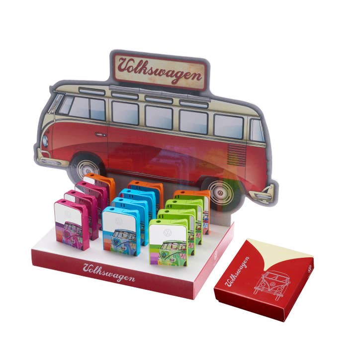 Champ by Polyflame - Vendita all'ingrosso Accendini - VOLKSWAGEN, Accendino in metallo, display da 8 pezzi, cilindrico