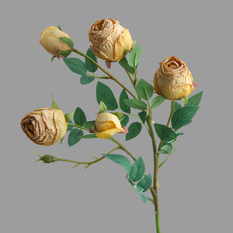 ACNITE(We cover U.S. import duties) - Wholesale Artificial Flowers - 25.6" Artificial rose flower,dried looking rose,faux flowers2