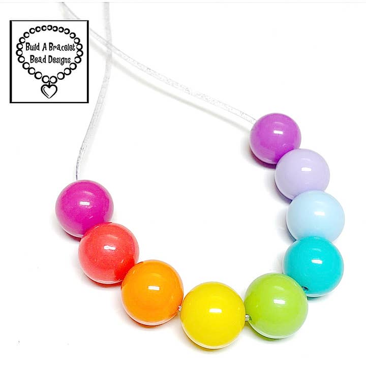 Rainbow 🌈 kleur Burst verstelbare ketting voor wholesale door Build A Bracelet Bead Designs