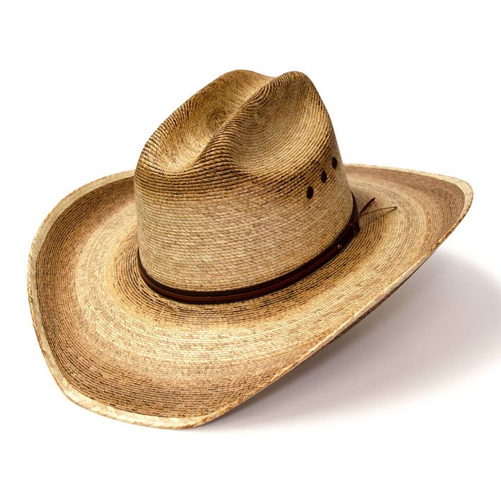 Palm Straw Western Cattleman Hat for wholesale by Western Express