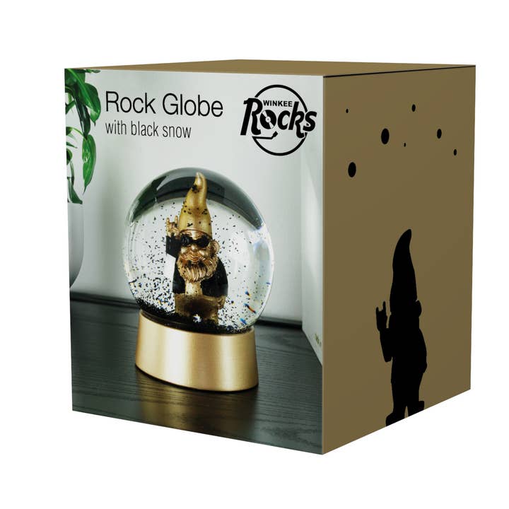 MAGS – Großhandel Schneekugel – Kind & Baby – Schneekugel Rock-Zwerg gold