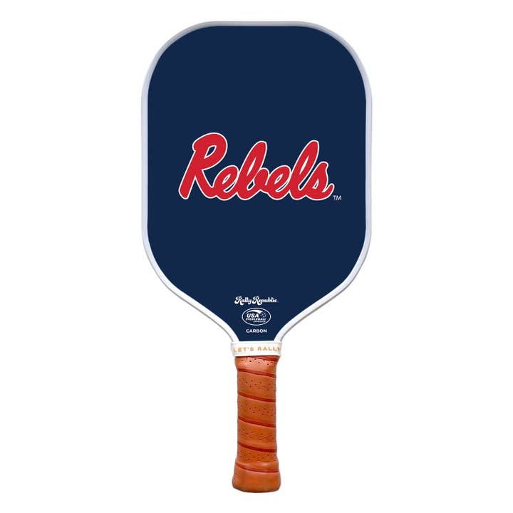 Pickleball Pickleball Paddle da Universidade do Mississippi Navy Blue Rebels (B2B) por atacado de Rally Republic