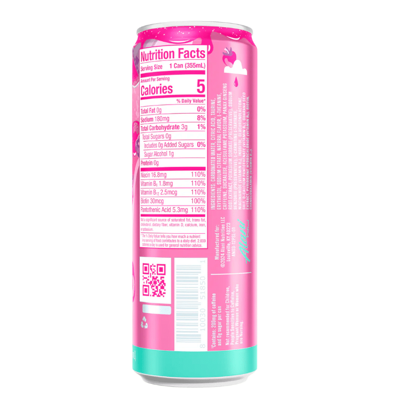 L&F Universal Goods - Vente Boisson sportive et énergisante - Alani Nu Energy - Pack de 12 canettes de 355 ml - Saveur Pink Slush1