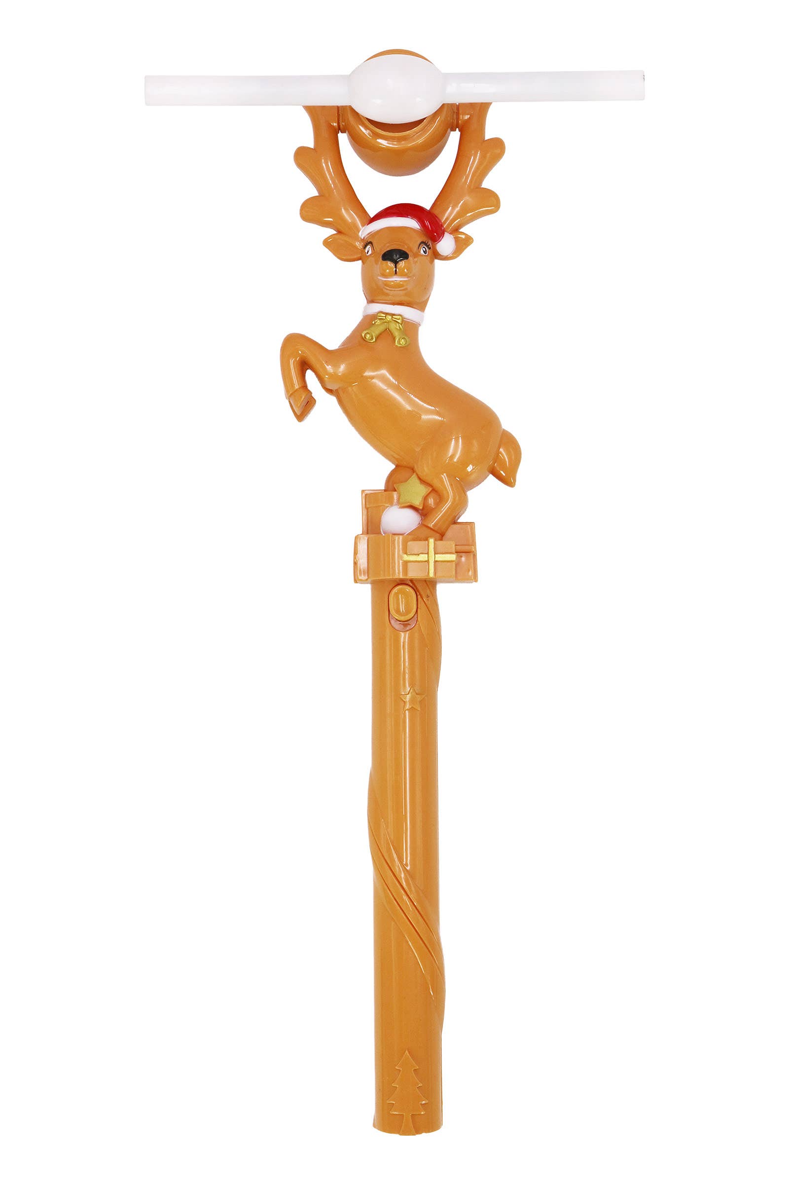 MARROM Varinha Brilhante de Rena Festiva com Arco-íris LED para venda a revendedores na Faire4