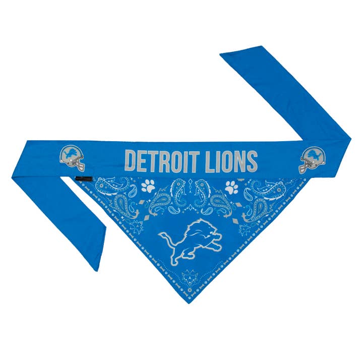 Little Earth Productions - Wholesale Pet Bandana - Dog - NFL Detroit Lions Reversible Pet Bandana