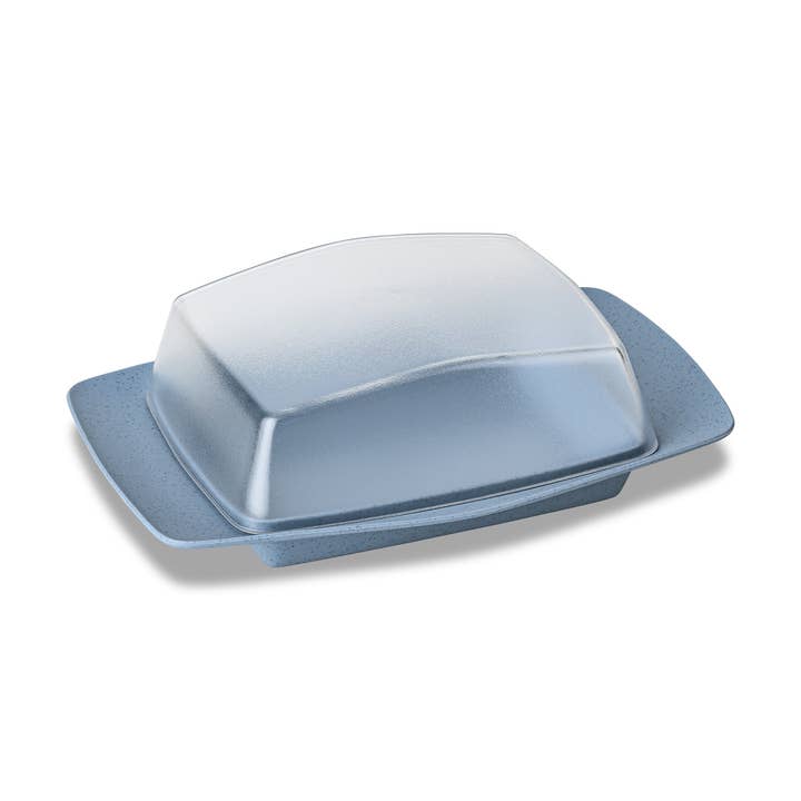 Nature flower blue Butter dish RIO for wholesale on Faire