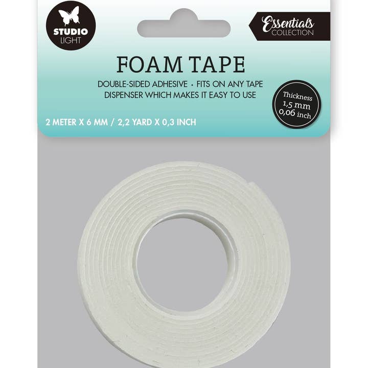 Ecstasy Crafts Distributing - Wholesale Tape - SL Doublesided Foam Tape 1.5mm Thick - 0.6mm Wide Essential Tools 71x71x0.6mm 2 MT nr.03