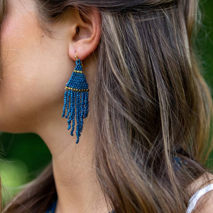 Anju Jewelry - Wholesale Tassel Earrings - Seed Bead Earring Prepack - 6 Fringe Earrings (no display)1