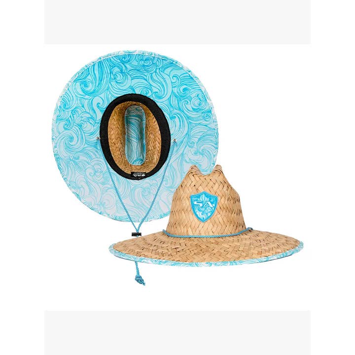 Soul of Adventure - Vendita all'ingrosso Cappello di paglia - Unisex - Cappello di Paglia Classico / Cappello da Bagnino – Ampia Tesa UPF 50+5