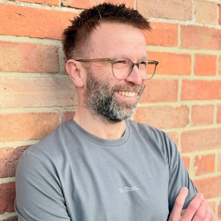 No Chat Tee – Men for wholesale by Complicated Co.