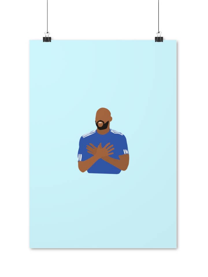 Poster Nico pour la vente par Foot Dimanche