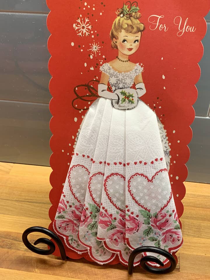 Christmas Miss Hankie Greeting Card
for wholesale by MOMENTS IN THYME