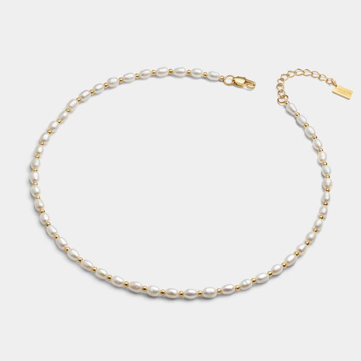Pearl Choker Guld for engroshandel hos Elegatto