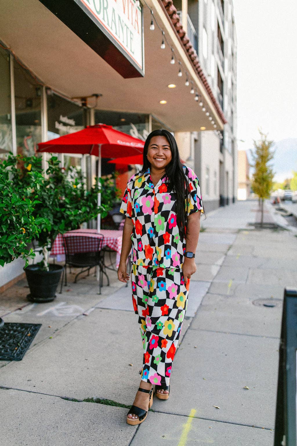 Taby Originals – wholesale Set med topp och byxa – Dam – TABY ORIGINAL: In My Blooming Era Plisse Set I STORLEKAR XS-5X***11