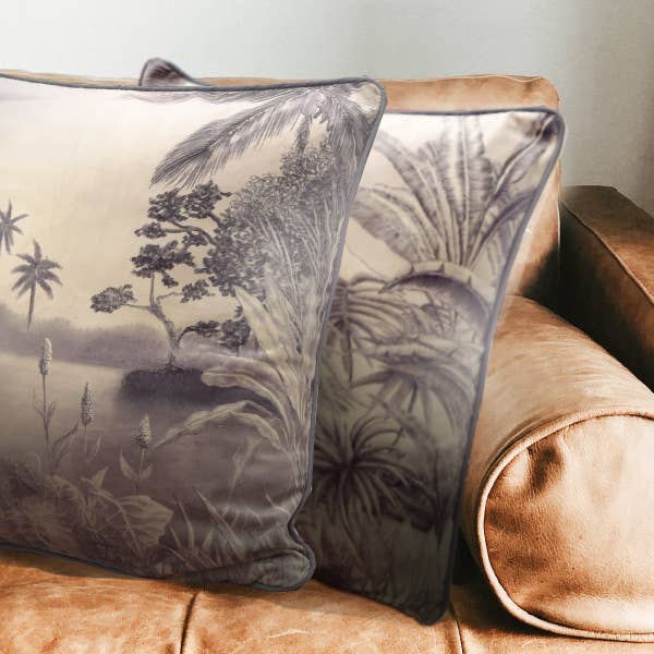 Jungle 2 velvet cushion cover for wholesale by Ina de saint andeol