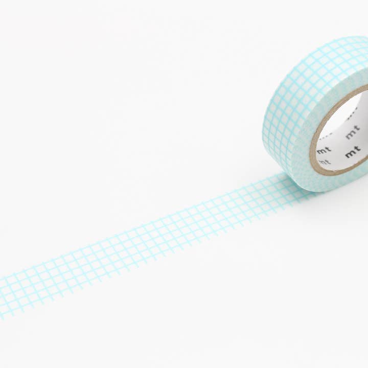 Washi Tape - basic hougan lyseblå ternet / MT01D395RZ for engroshandel hos mt masking tape