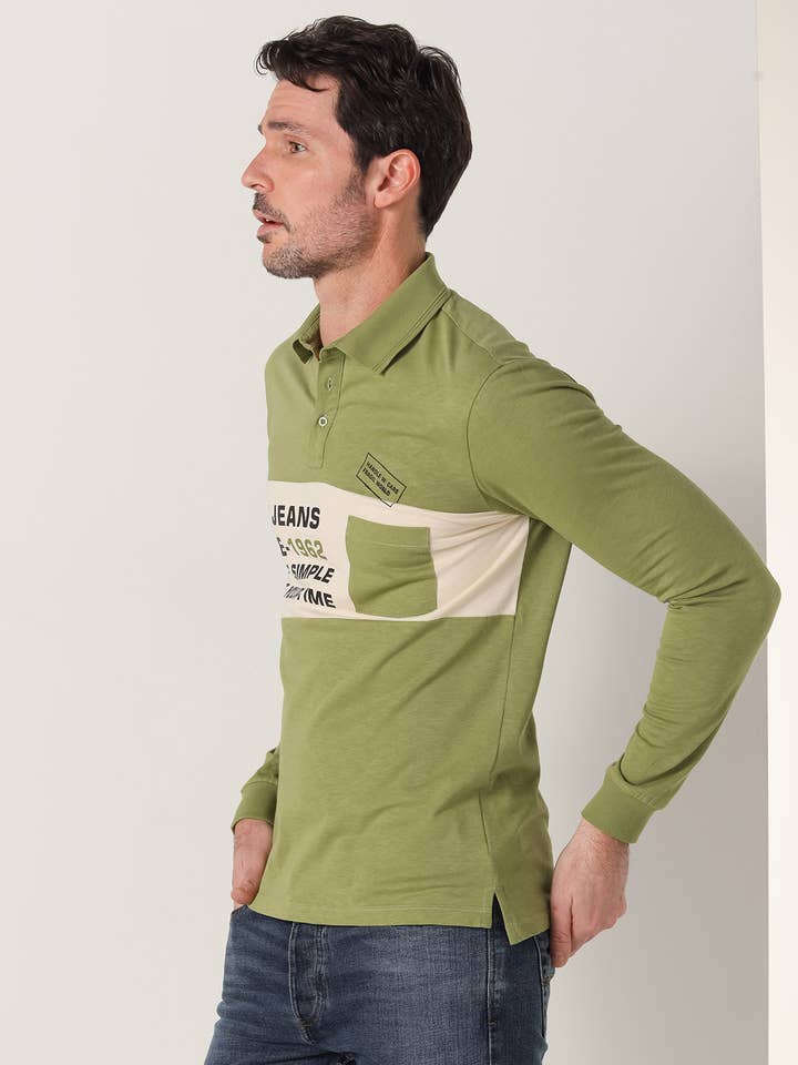 LOIS JEANS - Langærmet polo med lomme for engroshandel hos PAUSANT SHOP ONLINE