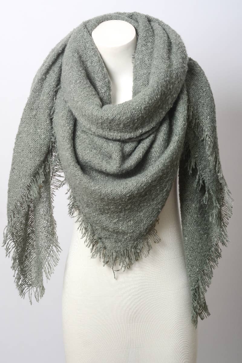 Leto Accessories - Wholesale Scarf - Women's - Cozy Mohair Square Scarf – Openwork Blanket Wrap ❄️🧶1
