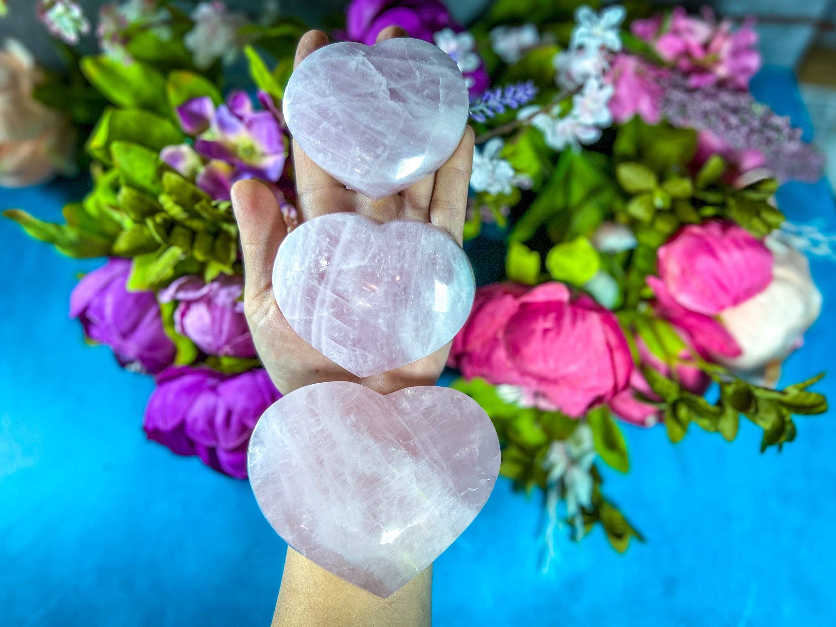 Mandala Gems - Wholesale Spiritual stone/crystal - Rose Quartz Crystal Heart Valentines Day Gift wholesale1