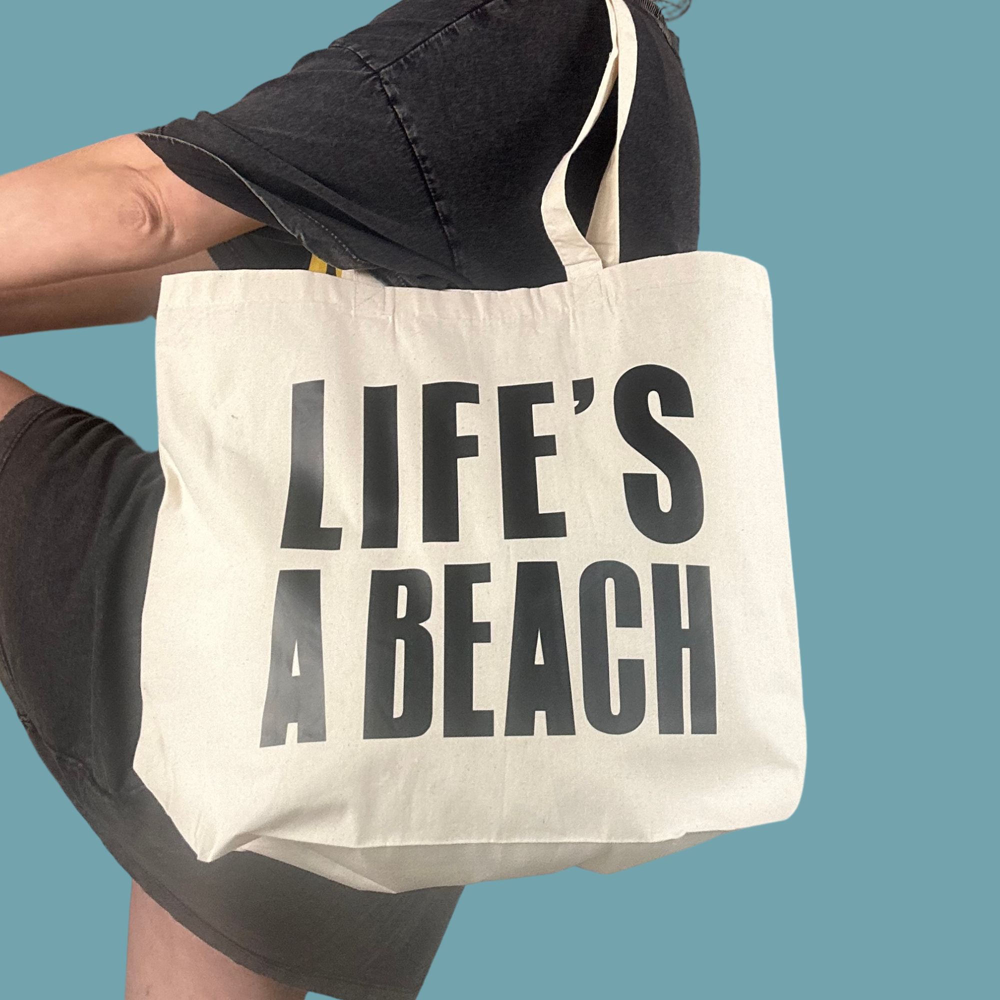 the Cornish studio - Wholesale Tote Bag - Women's -  Life's a beach  Boxy tote - Original1