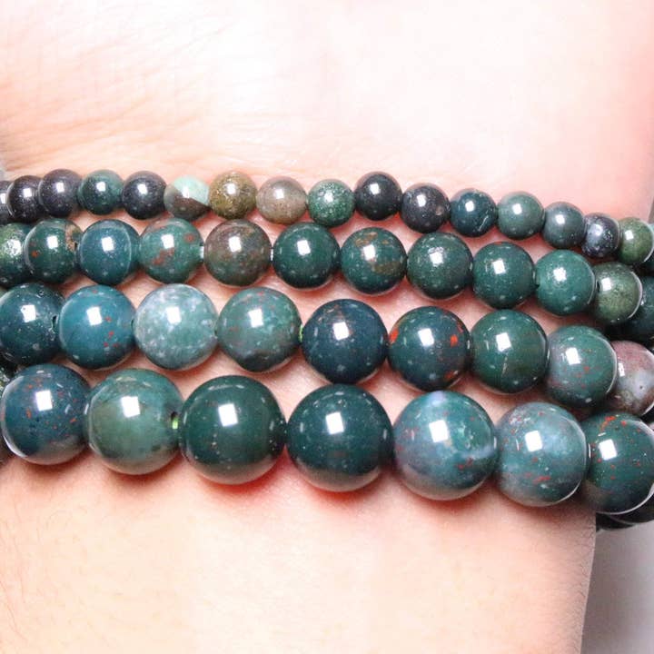 Foliesbijoux - Vente Bracelet de perles - Bracelet Jaspe Sanguin A1