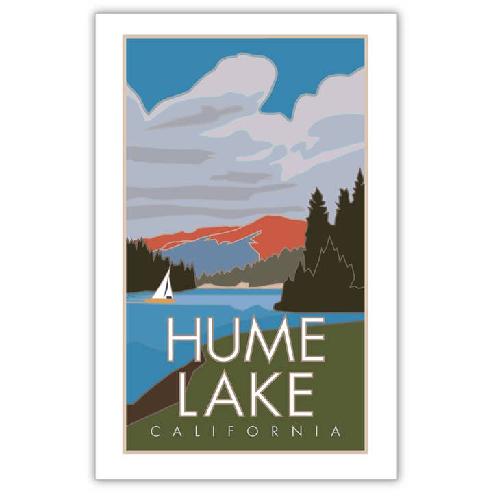 M&W Design Co - Travel Posters - Wholesale Poster - Hume Lake, California - Posters