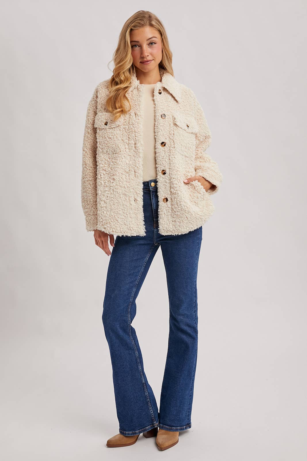 Bluivy - Wholesale Jacket - Women's - BOUCLE WOVEN JACKET23