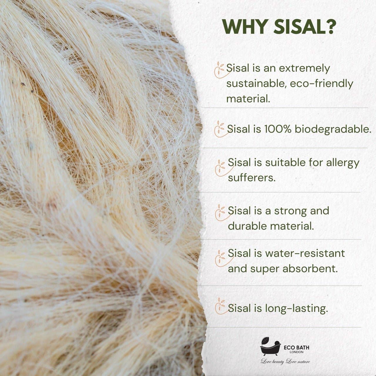 Eco Bath London - Wholesale Exfoliating gloves/mitts - Natural Sisal Hemp Bath Mitt3