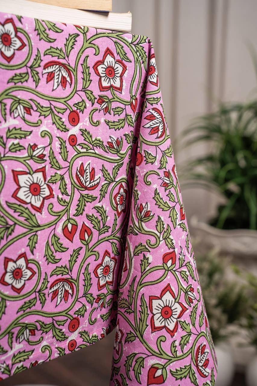 Atolia Designs – wholesale Tablecloth – Mehka Handblocked Table Cover 1