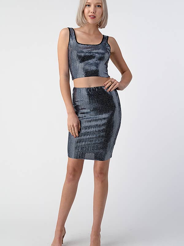 miroh - Wholesale Skirt - Women's - Sequined Mini Skirt5