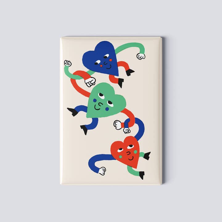 Aimant - Coeurs en jeu baril de singes for wholesale by Studio Toute