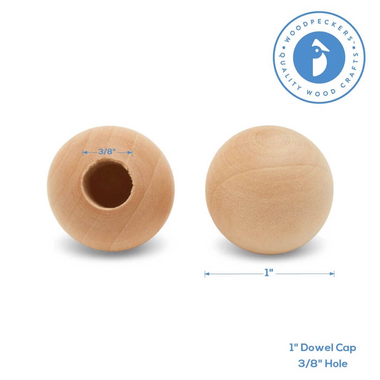 Woodpeckers Crafts - Wholesale Craft Supplies - Wood Dowel Caps1