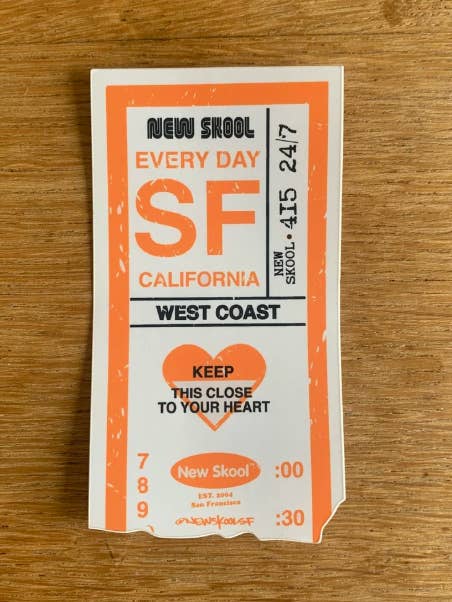 Pegatina de Transferencia de Muni de San Francisco OG para venta al por mayor de New Skool