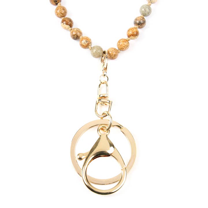 MYS Wholesale Inc - Wholesale Link & Chain Necklace - Natural Stone Beads Lanyard Necklace3