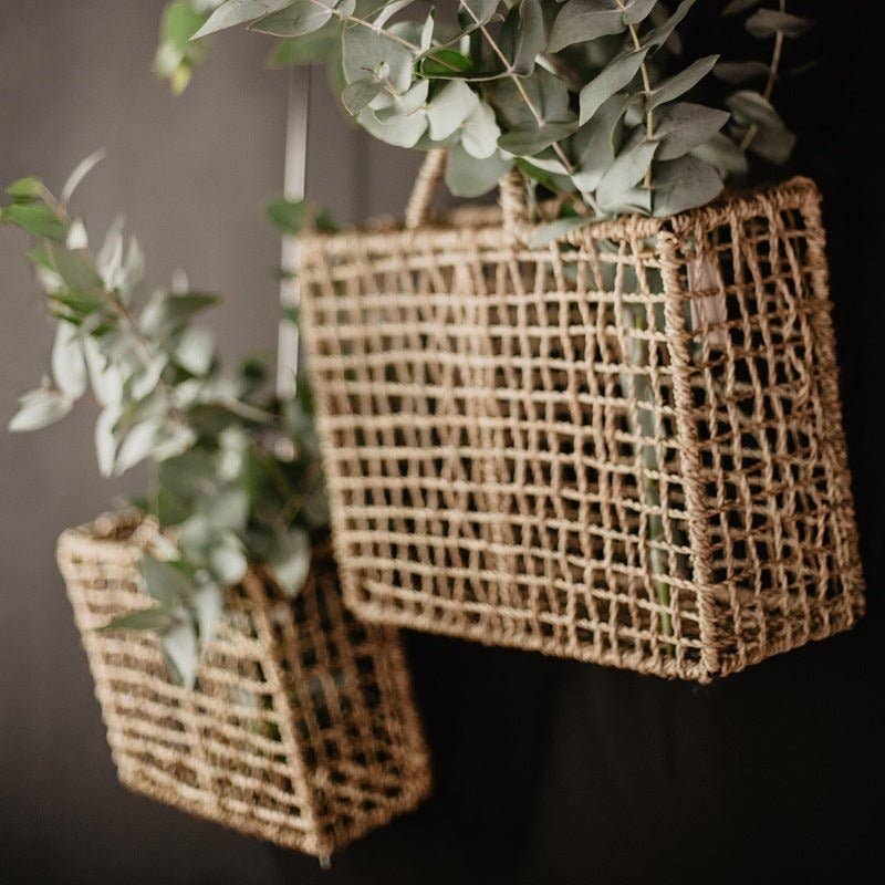 COSYDAR-DECO - Venta al por mayor Revisteros - Revistero Cosy trenzado en Palma M1