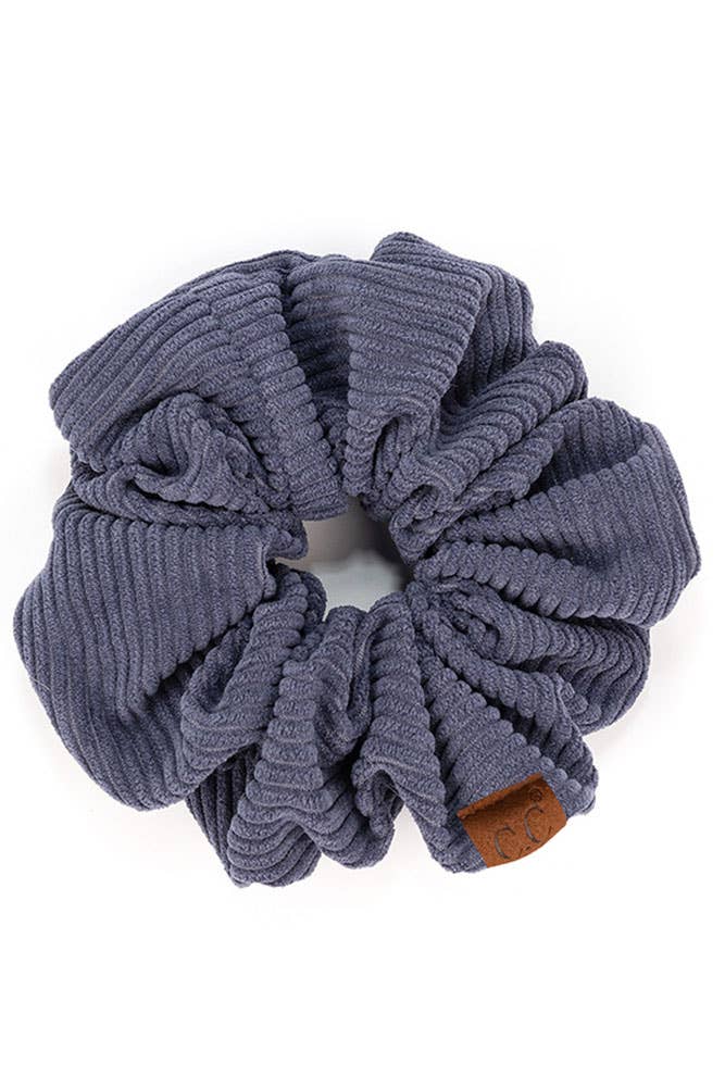 Hana - Wholesale Scrunchie - Women's - C.C Corduroy Solid Color Soft Scrunchies5