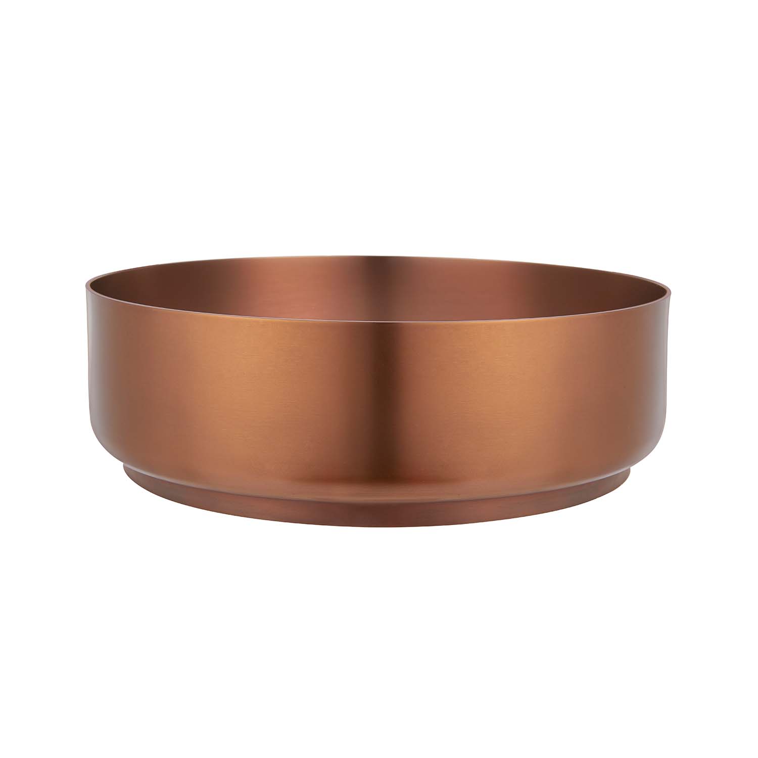 Stilform Handels GmbH - Wholesale Decorative Plate/Dish/Bowl - Park washbasin in brushed copper made of the finest stainless steel as a countertop washbasin without tap hole 400 x 400 x 145 mm0