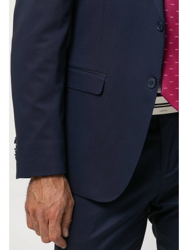 Slim Fit Fantasy Suit with Adjustable Waistband Navy Blue – Ciro Model for wholesale on Faire5