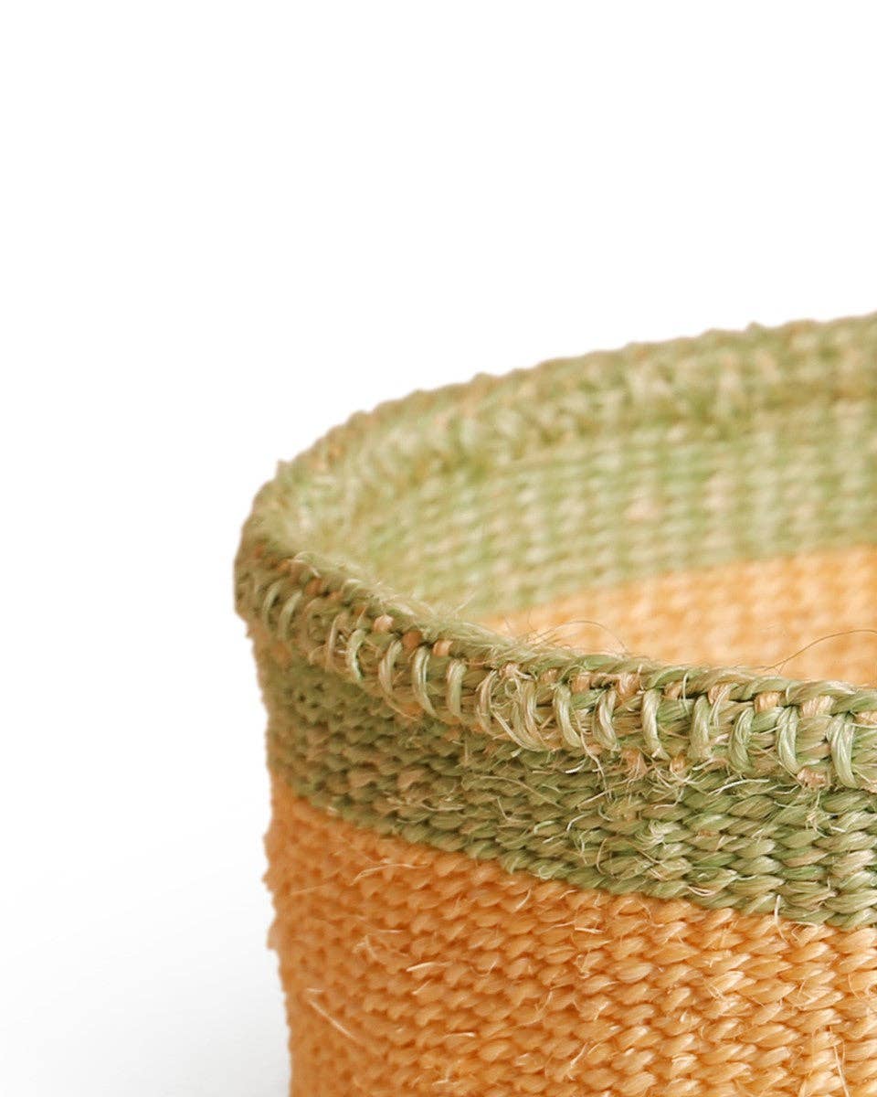 The Basket Room – wholesale Fruit basket – CHIPUKIZI: Soft Yellow & Green Bread Basket1