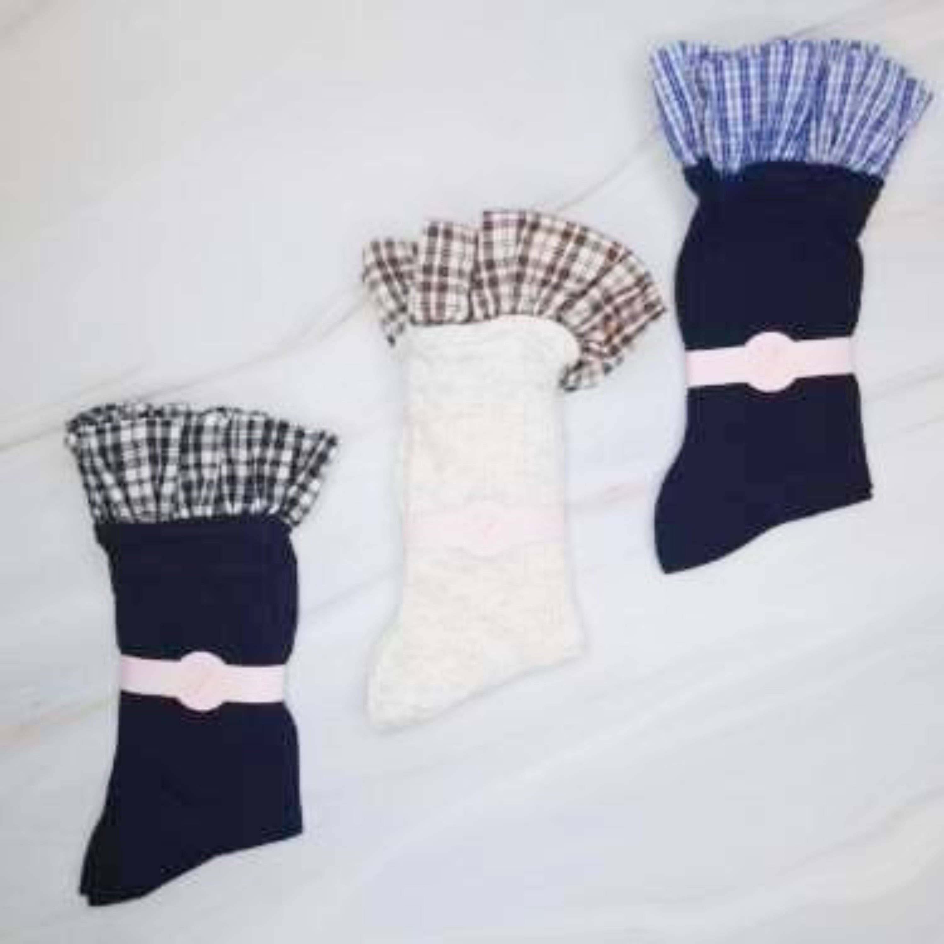 Ellison+Young - Wholesale Socks - Women's - Oh So Chic Plaid Ruffle Top Socks1