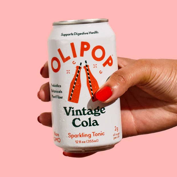 Echo Sales Canada - Wholesale Soda/Carbonated Drink - Olipop Vintage Cola 355 ml, 12 fl oz-1