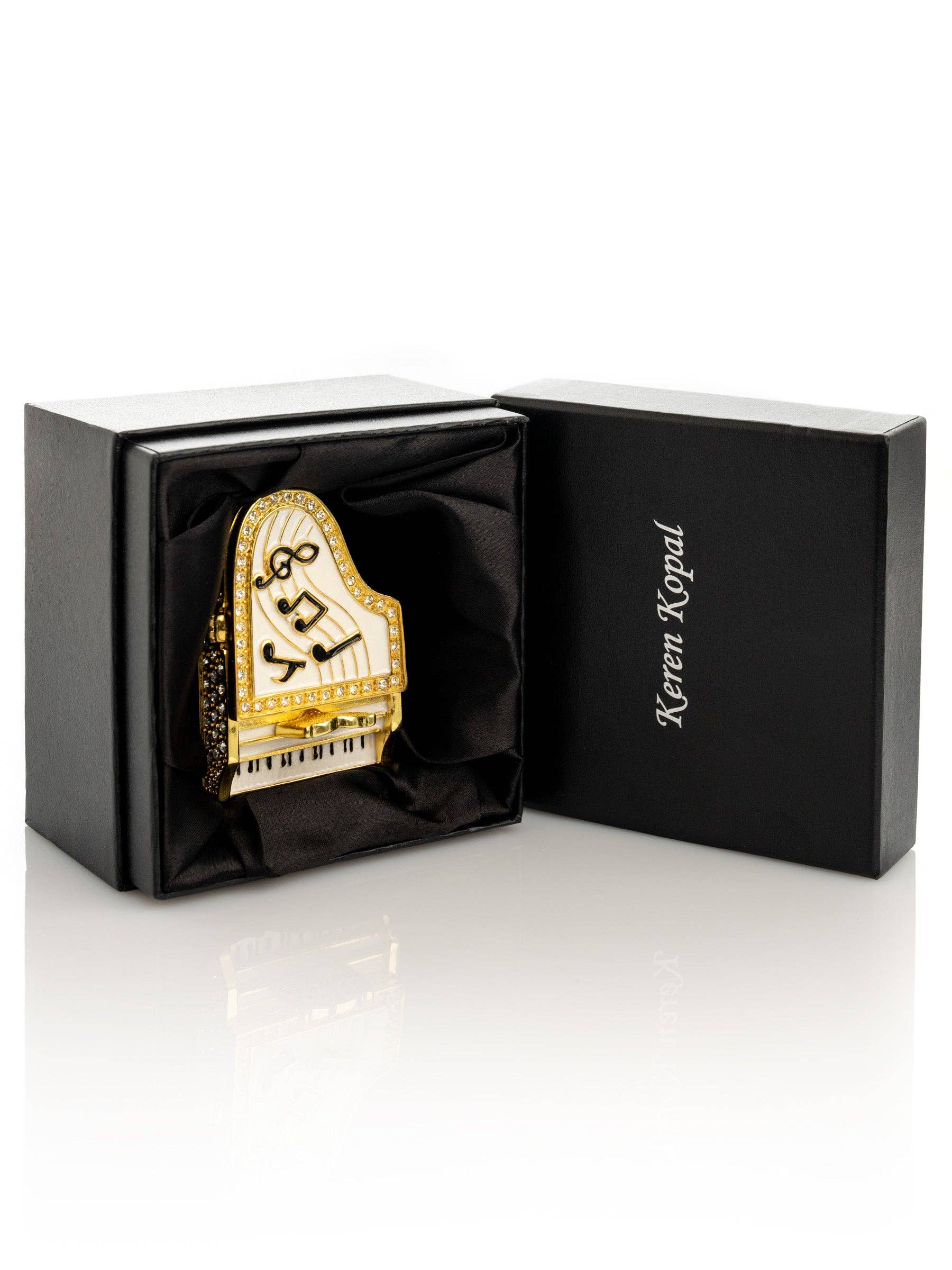 Keren Kopal - Wholesale Jewelry Box/Organizer - Golden White Piano9