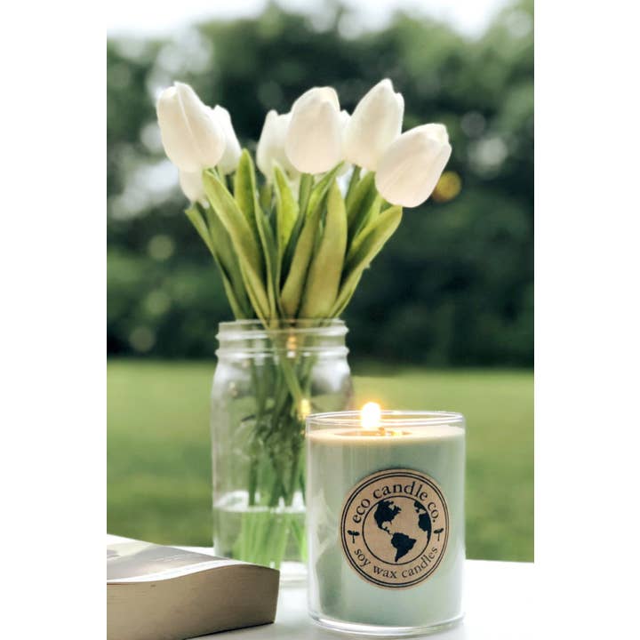 Eco Candle Company - Wholesale Jar/Filled Candle - 18oz eco candle LEMONGRASS SAGE