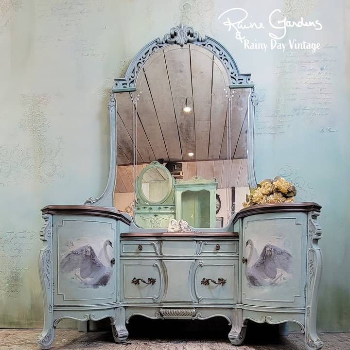 Mint by Michelle - Wholesale Craft supplies - White Swan Mint Decoupage Paper3